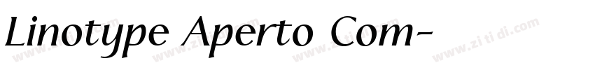 Linotype Aperto Com字体转换